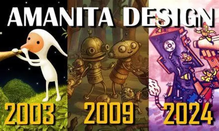 Koleksi karakter dari berbagai game Amanita Design