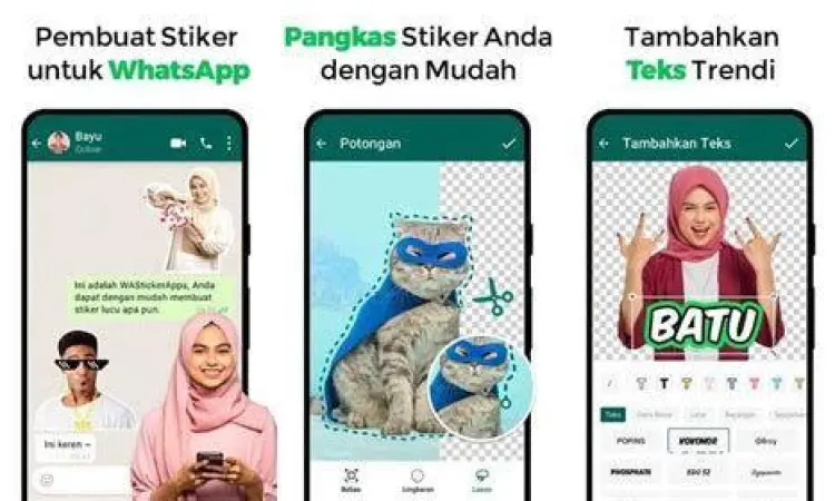 Langkah demi langkah menggunakan aplikasi pembuat stiker wa