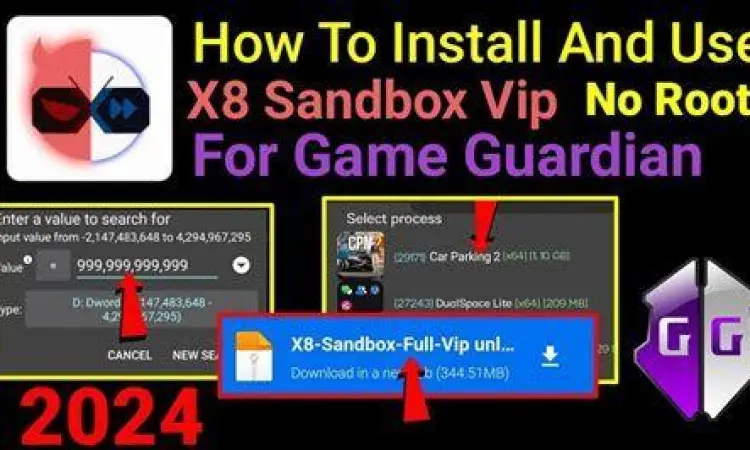 Langkah instalasi X8 Sandbox di Android