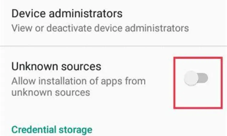 Aktivasi Sumber Tidak Dikenal Cara mengaktifkan sumber tidak dikenal di Android