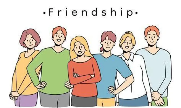 Ilustrasi persahabatan erat antara laki-laki