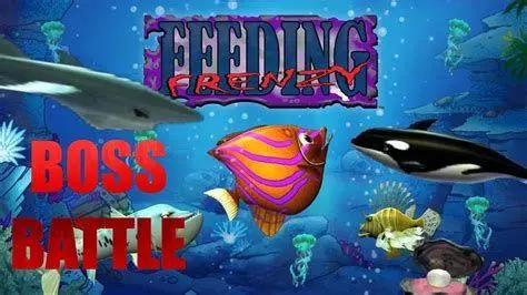 Feeding Frenzy Shark Enemy Hiu besar sebagai musuh utama di Feeding Frenzy