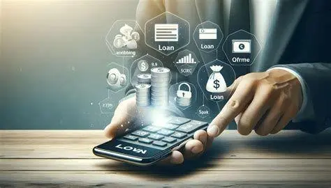 Simulasi Pinjaman Digital Seseorang menghitung cicilan pinjaman