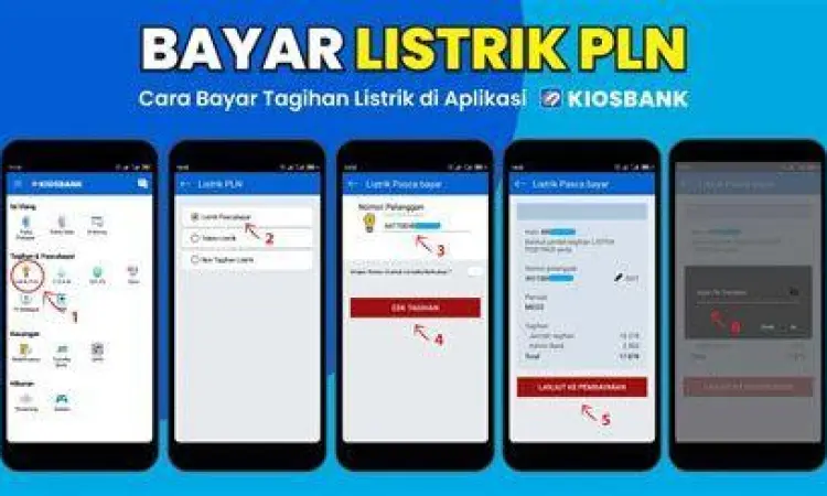 Kemudahan Transaksi Digital Proses pembayaran tagihan listrik di aplikasi PLN
