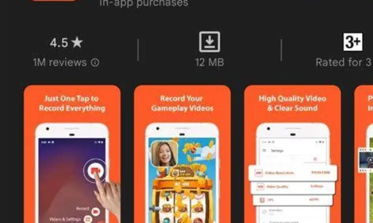Aplikasi rekam layar di smartphone