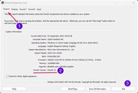Cek Versi DirectX Mengecek versi DirectX di Windows melalui dxdiag