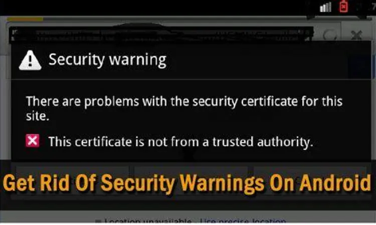 Peringatan keamanan instalasi aplikasi luar