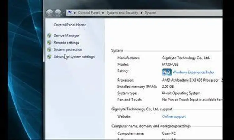 Windows 7 Activation Status Informasi sistem Windows 7 yang menunjukkan status teraktivasi
