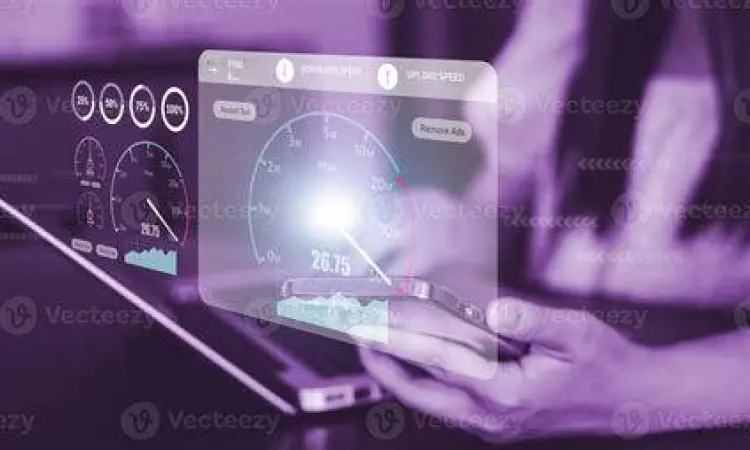 Koneksi Internet Stabil Ilustrasi kecepatan internet tinggi untuk video streaming