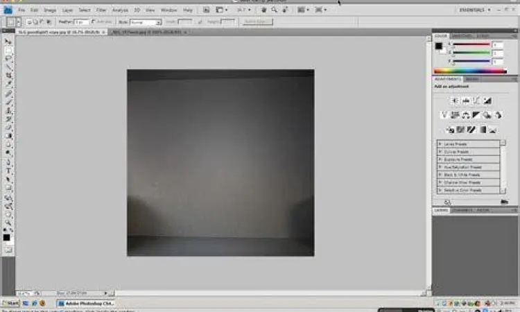 Antarmuka pengguna Photoshop CS4 yang modern