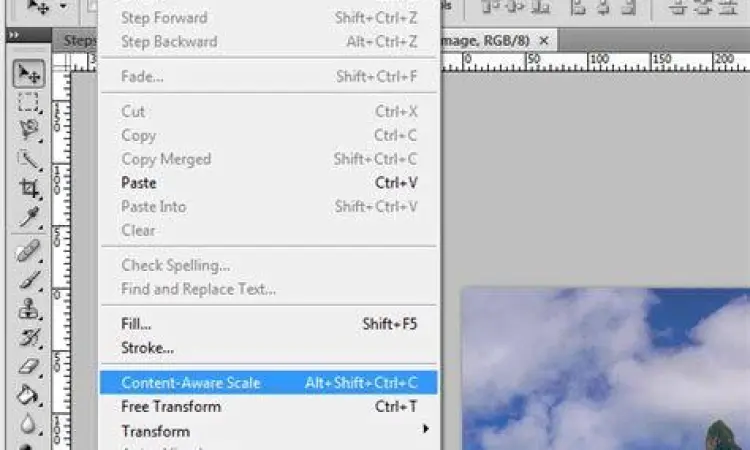 Demo fitur Content Aware Scaling di Photoshop CS4