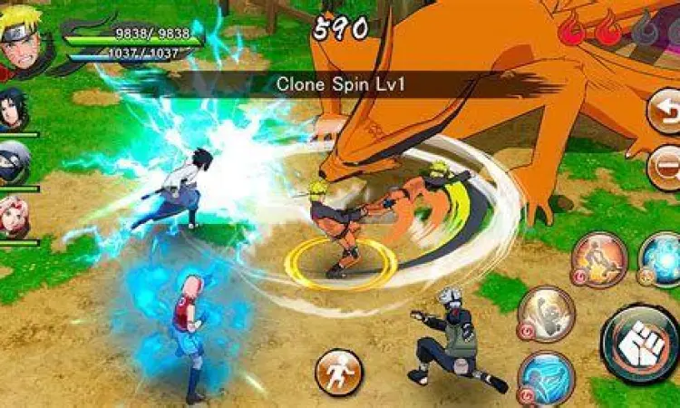 Efek Jutsu Naruto Efek visual jurus di Naruto Mobile Fighter