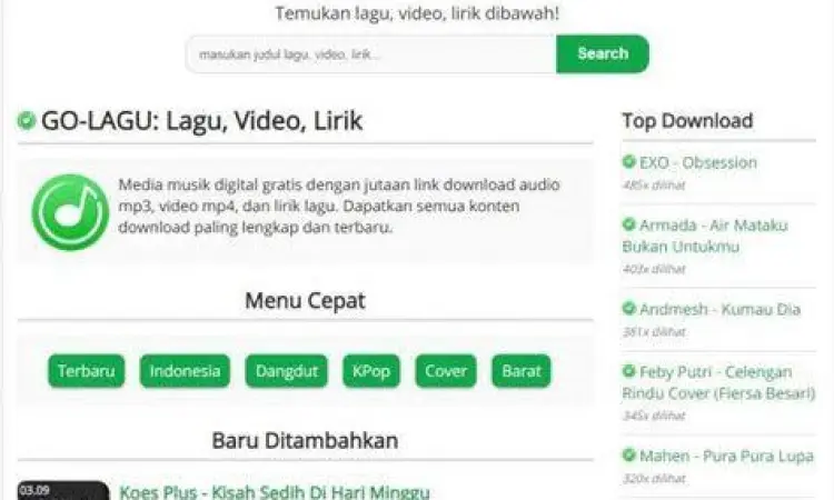 Daftar situs download lagu mp3 gratis terbaik