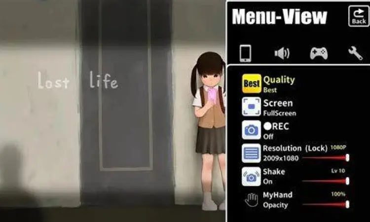 Tampilan antarmuka fitur Lost Life APK