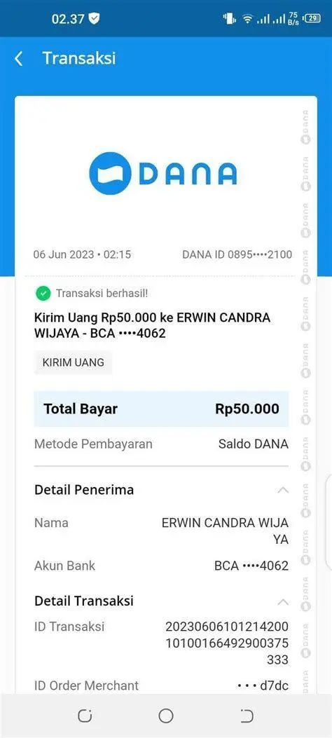 Saldo Dana Masuk Notifikasi saldo dana bertambah setelah convert pulsa