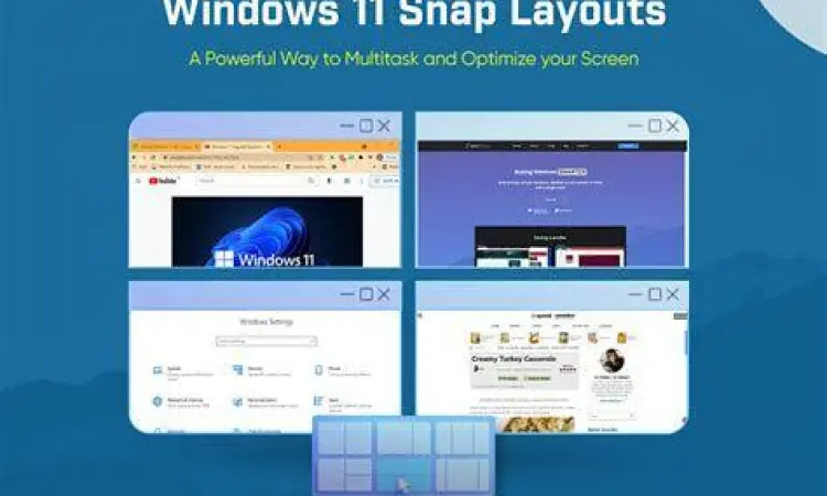 Multitasking Lebih Produktif Fitur snap layouts untuk multitasking di windows 11