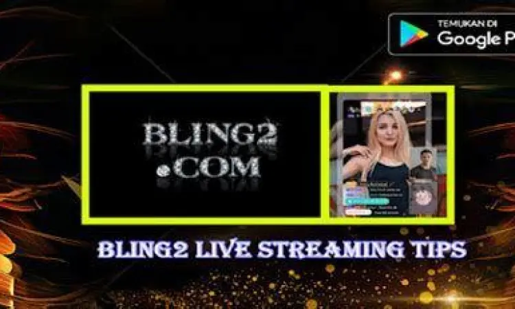 tampilan fitur live streaming pada aplikasi bling2