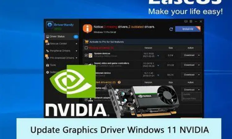 Proses update driver kartu grafis untuk optimasi DirectX