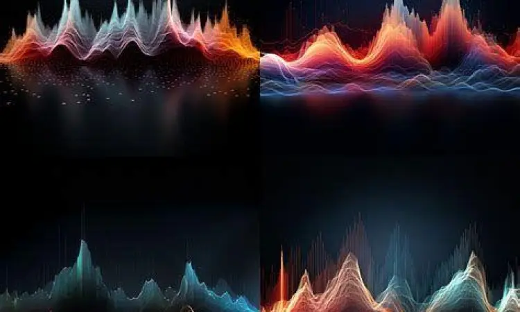 Kualitas Audio MP3 visualisasi gelombang suara audio mp3 kualitas tinggi