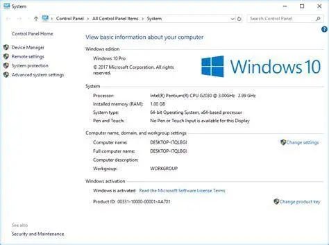 Persyaratan Sistem Windows 10 Tabel spesifikasi minimum cara install windows 10