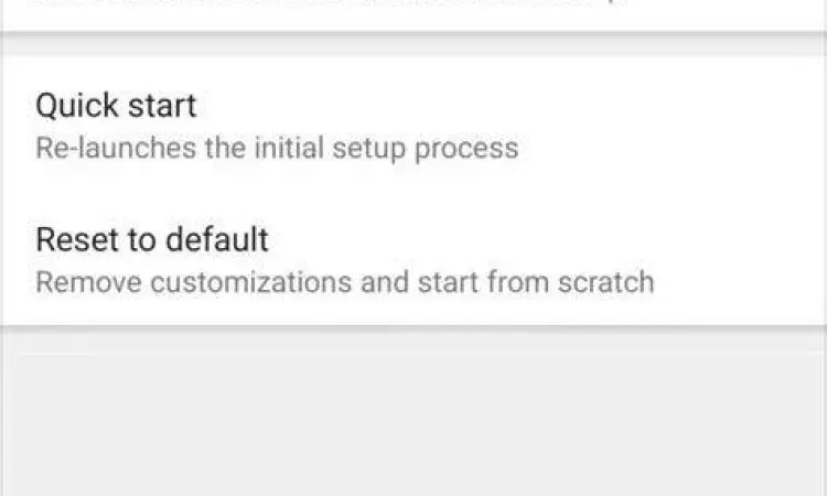 Fitur backup dan restore Nova Launcher