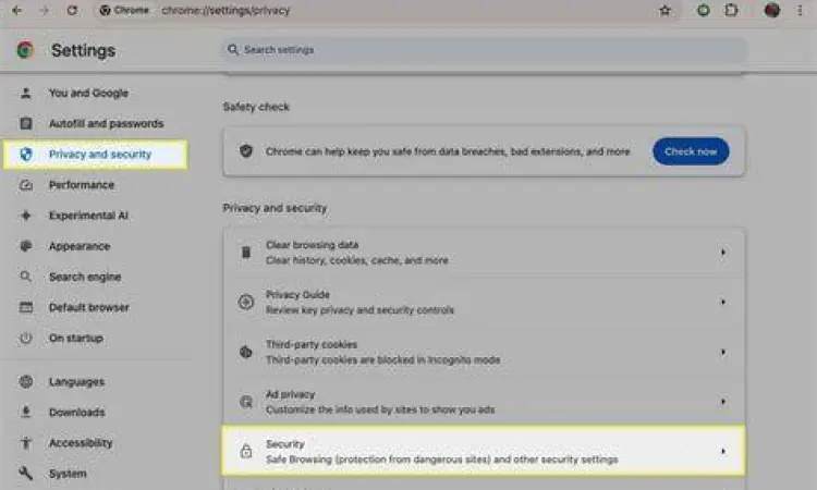 Pengaturan privasi di Google Chrome 2024