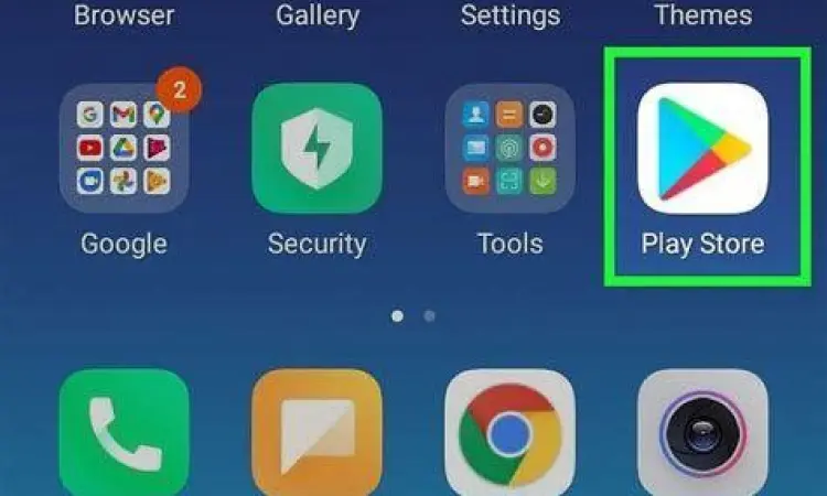 Ilustrasi mengunduh aplikasi secara aman di toko resmi