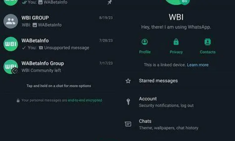 Pengaturan Privasi WA Mod Tampilan menu pengaturan privasi di WhatsApp Mod 2022