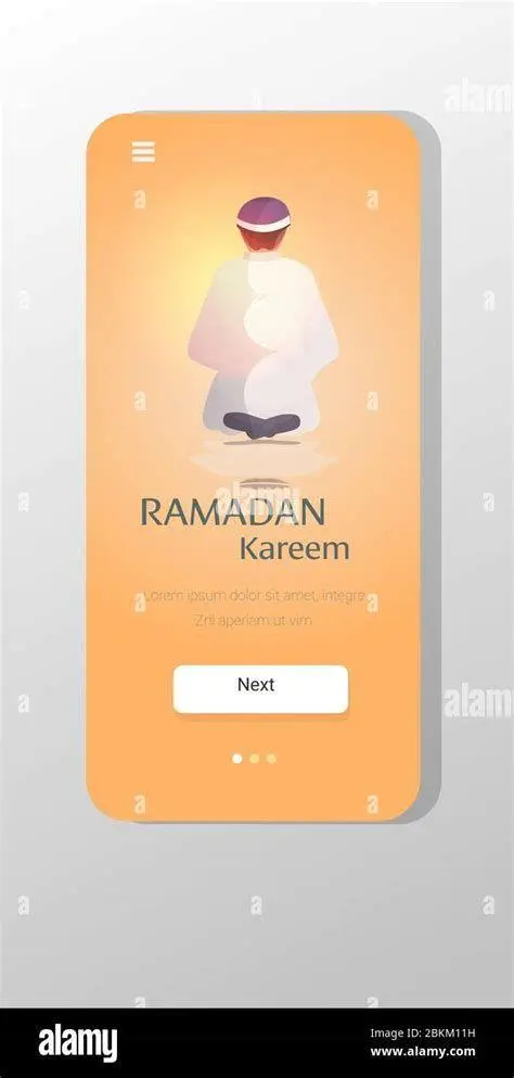Ibadah dan Teknologi Seorang Muslim menggunakan smartphone untuk melihat jadwal shalat