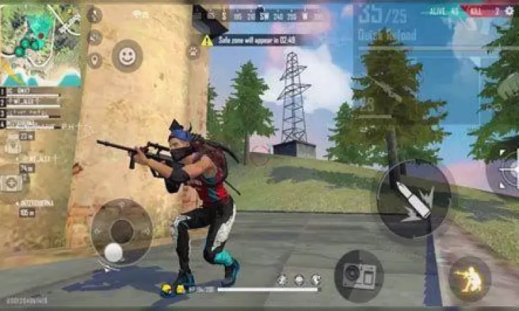 Suasana permainan Free Fire yang kompetitif dan sportif