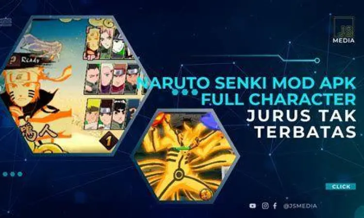 Interface Naruto Senki Mod Antarmuka menu Naruto Senki Mod