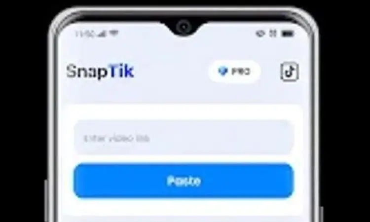 Tampilan Aplikasi SnapTik Antarmuka aplikasi SnapTik untuk download video