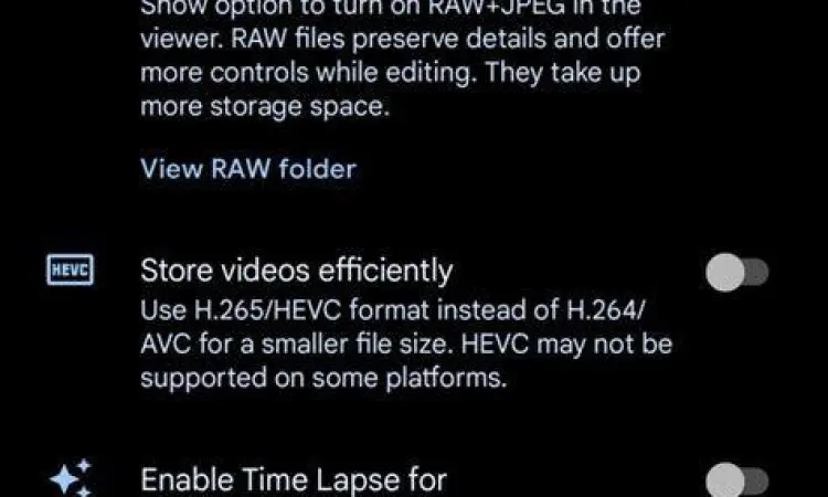 Pengaturan GCam Menu pengaturan aplikasi GCam dan penggunaan file config XML