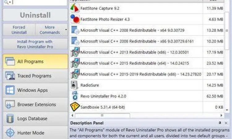 Revo Uninstaller Dashboard Dashboard Revo Uninstaller Pro terbaru