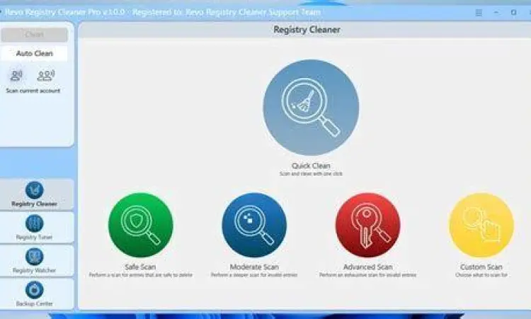 Registry Cleaning Process Pembersihan registry oleh Revo Uninstaller