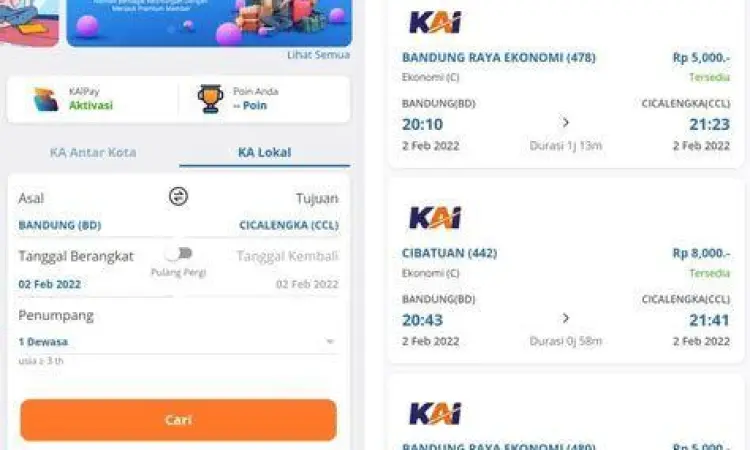 Tutorial Pesan Tiket Kereta Langkah pemesanan tiket kereta api online melalui aplikasi