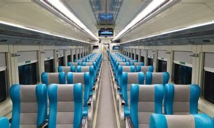 Kenyamanan Kereta Api Interior kereta api eksekutif yang nyaman untuk perjalanan jauh