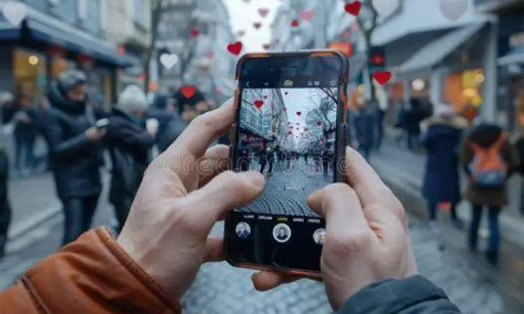 Pengguna menikmati konten di aplikasi live streaming bar bar