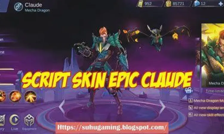Visual Script Skin ML Ilustrasi penggunaan script skin di Mobile Legends