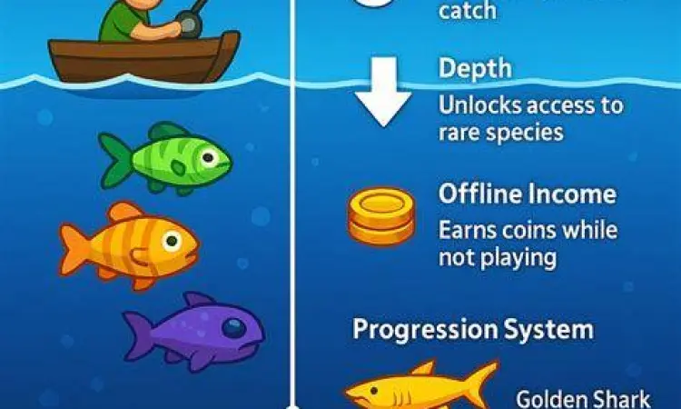 Gameplay Fishing Hook Mekanisme tarikan ikan pada game Fishing Hook