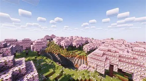 Cherry Grove Biome Bioma Cherry Grove di Minecraft 1.20