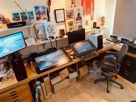 Setup Menggambar Anime Digital Studio digital art untuk menggambar anime