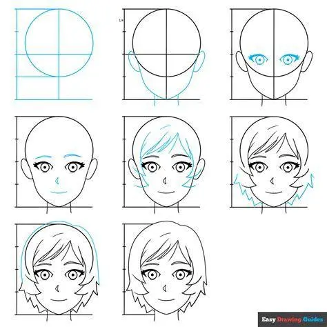 Proses Menggambar Anime Tutorial langkah demi langkah menggambar anime digital