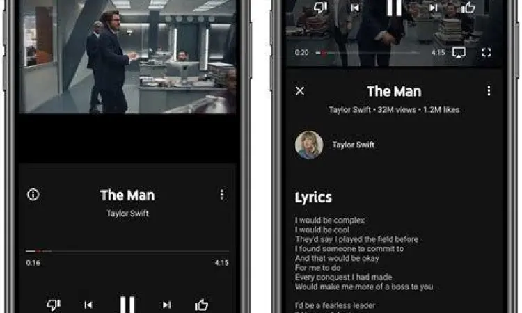 Fitur lirik lagu real-time pada aplikasi streaming