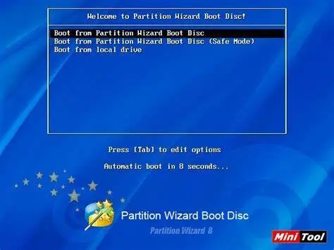 Manajemen Partisi Utilisasi partition wizard dalam dlc boot download