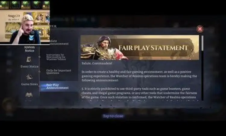 Layar notifikasi ban akun Mobile Legends