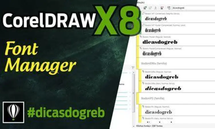 Corel Font Manager X8 Tutorial Corel Font Manager X8
