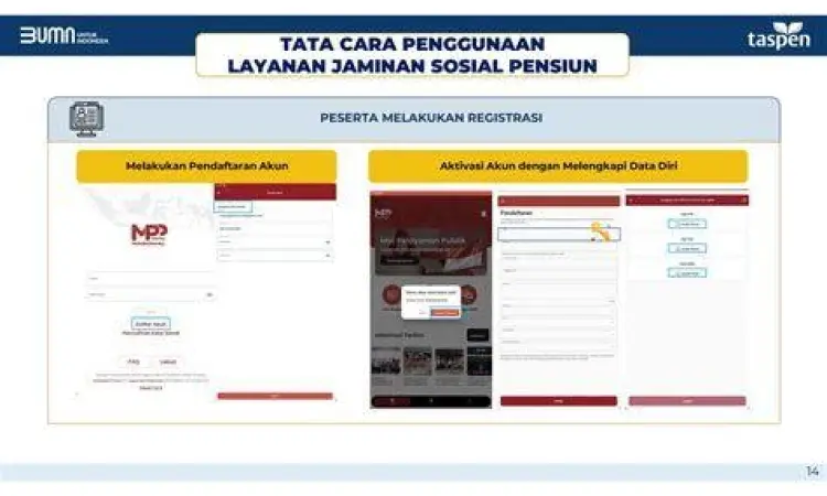 Infografis keuntungan menggunakan layanan digital taspen