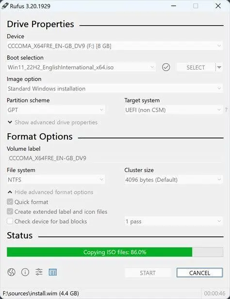 Pembuatan Media Bootable Membuat USB bootable menggunakan aplikasi Rufus