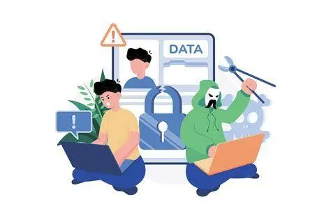 Bahaya Pencurian Data Ilustrasi peretas mencuri data pribadi
